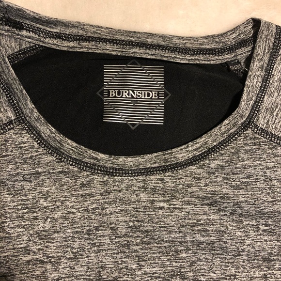 Versatile Burnside Brand Pro Air Fit technology Lt.Grey long sleeved crew neck - Picture 3 of 6